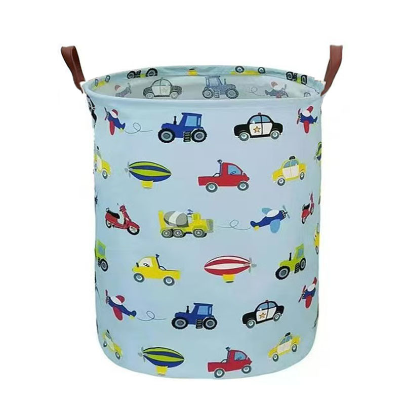 Blue toy car [leather handle]