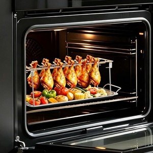 Support vertical robuste en acier inoxydable de haute qualité pour cuisses et ailes de poulet, pour fumoir et barbecue, avec bac de récupération des graisses - Product Image 3