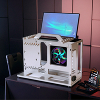 Socooler KOL Blogger Recommandé SOC-G-Y240 ITX PC Gaming Cabinet Rack RTX 3070 GPU Alliage d'aluminium avec fenêtre de panneau latéral