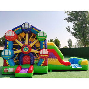 Promotion : Château Gonflable Combo Grande Roue de Ferris, <span class=keywords><strong>en</strong></span> Stock, Idéal pour les Fêtes - Product Image 1