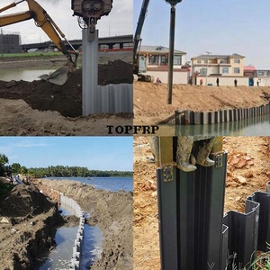 Muros de Contención, Quebraolas, Muros de Retención, Pilotes de Láminas de Plástico de PVC Tipo U - Product Image 6