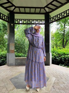 Islamic Simple Muslim Dress New <strong>Model</strong> <strong>Abaya</strong> Fashion Silk Fabric Muslim Dresses Women - Product Image 5