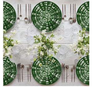 Plato <span class=keywords><strong>de</strong></span> Cena <span class=keywords><strong>de</strong></span> Porcelana Fina Verde <span class=keywords><strong>para</strong></span> Catering, <span class=keywords><strong>Alquiler</strong></span> <span class=keywords><strong>para</strong></span> Hoteles y <span class=keywords><strong>Eventos</strong></span>, Vajilla <span class=keywords><strong>de</strong></span> Cerámica Esmaltada, Juego <span class=keywords><strong>de</strong></span> Cubiertos, Taza <span class=keywords><strong>de</strong></span> Café y Platillo - Product Image 6