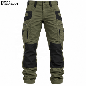 Pantalons cargo en gros avec genoux articulés et empiècements extensibles pour l'approvisionnement d'uniformes de service technique - Product Image 3