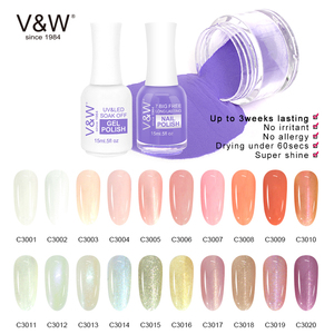 Ensemble 3 en 1 de couleur de poudre d'immersion parfaite d'ongle d'usine d'OEM en gros, vernis en gel et vernis à ongles assortis - Product Image 4