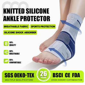 Tobillera Deportiva de Silicona, Compresión Elástica para Estabilidad, para Correr, Tejida, Transpirable, para Fitness, Senderismo, Ciclismo - Product Image 5