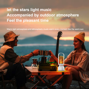 USB Rechargeable Retro design Desk oil <strong>candle</strong> Lamp Kerosene <strong>Lantern</strong> Decorative Table Lamp LED Camping <strong>Lantern</strong> with speaker - Product Image 4