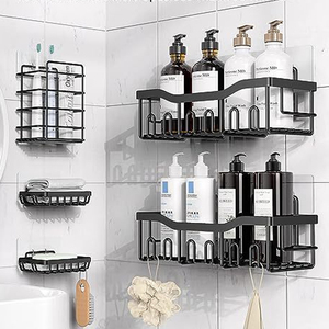 Organizador de Baño de Acero Inoxidable Resistente a la Oxidación, Estante de Almacenamiento, Organizador de Baño Adhesivo, Juego de Estantes para <span class=keywords><strong>Ducha</strong></span> - Product Image 6