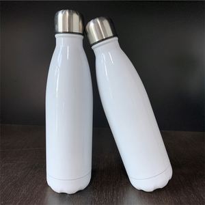 17Oz 25Oz 500Ml 750Ml Double Walled White Sublimation Blanks Water <b>Bottle</b> Stainless Steel for Diy Printing - Product Image 2