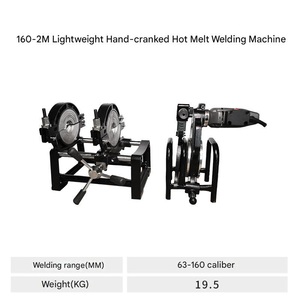Machine à souder à chaud 50 mm 200 mm pour tuyaux en PE, soudeuse en plastique polyéthylène, soudeuse à chaud pour matériaux en polyéthylène - Product Image 5