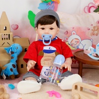 Boneka Bayi Reborn Lifereborn Terbaru 19 Inci, Boneka Balita Laki-laki Reborn, Boneka Bayi Silikon Lembut untuk Hadiah Ulang Tahun
