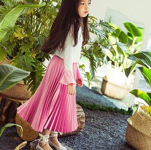 Dernière collection de jupes longues 2017 pour enfants, jupe taille haute de la boutique en ligne - Product Image 1