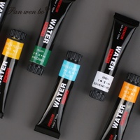 Ensemble de peinture acrylique et aquarelle 12/24 couleurs, non toxique, aux pigments vibrants, kit de peinture pour artistes, certifié MSDS EN71, pour les enfants de 8 ans et plus