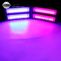 Lkt Die neueste COB drahtlose fernbedienung auto blinkende warn licht bar Led Auto Warnleuchten Rot + Blau Weiß + gelb-
