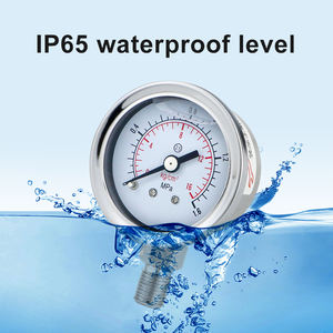 थोक कंपन प्रमाण घर कॉम्पैक्ट आकार दबाव गेज लीक सबूत तेल भरा दबाव गेज - Product Image 6