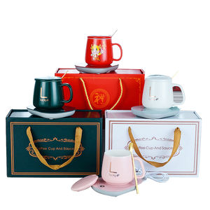 Ensemble en céramique, meilleure vente, boîte cadeau café Business <span class=keywords><strong>patron</strong></span> dame noir manchette tasse à thé cadeau de mariage/ - Product Image 1