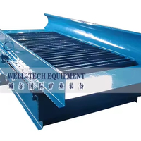 Crible vibrant portable à moteur électrique pour le lavage de sable de rivière et l'extraction d'or, équipement de prospection minière par gravité 20-35T/H