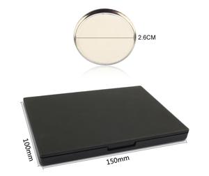 Từ rỗng bóng mắt trang điểm Palette tùy chỉnh màu đen 12 lỗ 26mm kim loại sắt Pan DIY Eyeshadow Palette trường hợp bao bì - Product Image 6