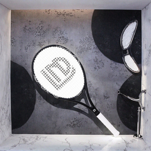 Overgrip de tennis en fibre de carbone 100 pouces carrées 27 pouces motif de cordage 16x19 Diamant Léger pour l'entraînement - Product Image 3