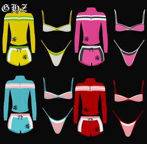 Vêtements Y2K pour femmes, ensemble de deux pièces en jersey extensible à imprimé lettres personnalisé, haut court et mini-short, tenue décontractée - Product Image 3