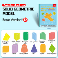 Cuaderno de Geometría 3D Estilo Inglés, Libro Sensorial Educativo Transfronterizo para Estudiantes, Juguete de Ciencia e Ingeniería, Memory Cat, 24 Modelos