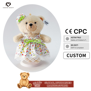 Vestido <span class=keywords><strong>de</strong></span> Felpa con Diseño Personalizado, Estilo Fiesta, Vestido a Cuadros con Estampado <span class=keywords><strong>de</strong></span> Fresas, Serie <span class=keywords><strong>de</strong></span> Vestidos para Muñecas <span class=keywords><strong>de</strong></span> Peluche - Product Image 4