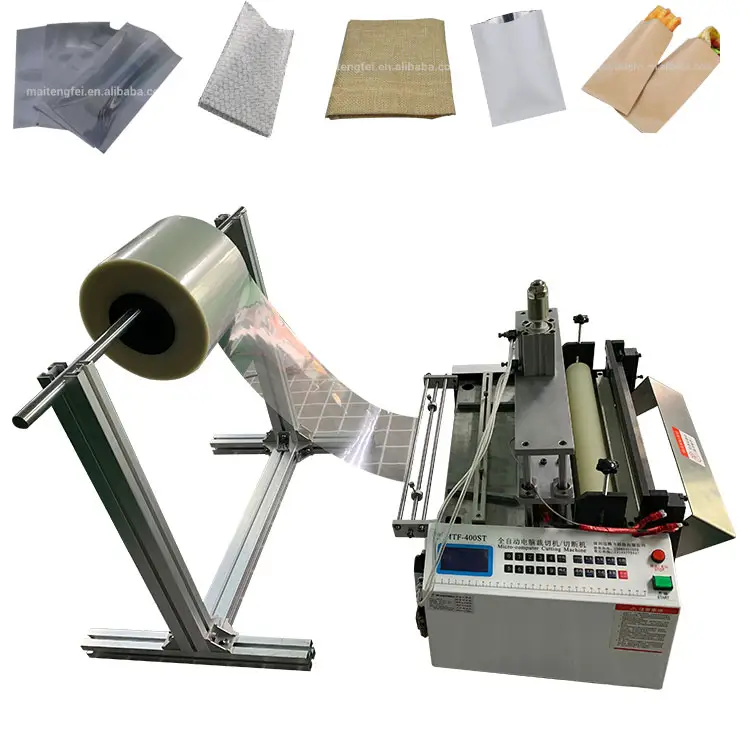 Machine à fabrication de sacs en papier, pièces, Non tissé, thermocollage et coupe froide, Machine pour découpe de sacs en plastique