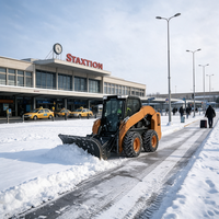 Hydraulischer Schneepflug für Kompaktlader zur Schneeräumung auf Schulgeländen mit Hochleistungsrahmen für Globale Händler