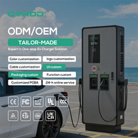 Station de recharge DC pour véhicules électriques Ovrod 80 kW GB/T, sur pied, double pistolet, chargeur rapide, équipement commercial pour parkings publics