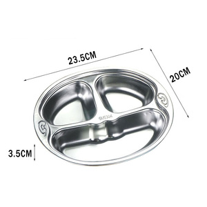 <span class=keywords><strong>Plateau</strong></span> de service en acier inoxydable de qualité alimentaire Tianxing 304, <span class=keywords><strong>plateau</strong></span> de service pour le déjeuner et le dîner, récipient alimentaire de dessin animé pour enfant - Product Image 4