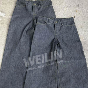 Produttore OEM di <span class=keywords><strong>Jeans</strong></span> Personalizzati a <span class=keywords><strong>Vita</strong></span> Alta in Denim Grezzo Selvedge, Pantaloni Larghi Oversize Super Baggy per <span class=keywords><strong>Uomo</strong></span> - Product Image 4
