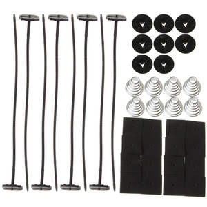 Kit d'installation de ventilateur de radiateur de voiture, attaches en plastique de 22,5 cm avec ressorts et clips pour réparation et remplacement - Product Image 2