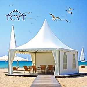 Tentes de Réception Grand Événement Chapiteau Extérieur Gazebo Pagode Mariage pour Hôtel ou Complexe 5x6 6x6M - Product Image 3