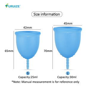 Coupe menstruelle réutilisable pour femmes Furuize <span class=keywords><strong>de</strong></span> haute qualité, en silicone <span class=keywords><strong>de</strong></span> qualité médicale, grande capacité, coupe menstruelle en silicone souple - Product Image 3