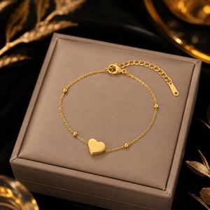กำไลข้อมือสแตนเลสชุบทอง 18K ขายส่ง เครื่องประดับสำหรับผู้หญิงสำหรับวันครบรอบ - Product Image 1