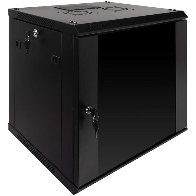 High Quality 19 Inch 9u Glass Door Wall Mounted Network Server 12U 4U 450mm Wallmount Rack Server Racks for Network Equipment