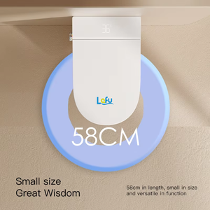 Sapce-tiết kiệm không có vành tường treo nhà vệ sinh thông minh CHẬU VỆ SINH thông minh <span class=keywords><strong>WC</strong></span> Siphon tự động commode nhà vệ sinh thông minh treo tường - Product Image 6