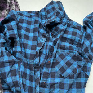 Chemises à carreaux à manches longues pour hommes, usagées, vendues <span class=keywords><strong>au</strong></span> <span class=keywords><strong>kilo</strong></span>, de l'usine de vêtements d'occasion Rainbow - Product Image 2