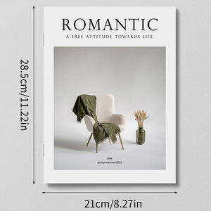 Fondo de fotografía estilo Ins con diseño de revista en inglés, decoración para el hogar, libro, accesorios decorativos para fotos en vivo - Product Image 6