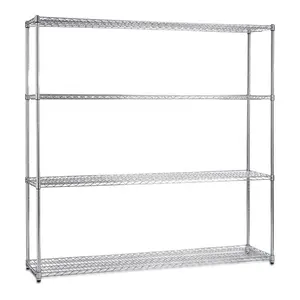 NSF 4 Layers Kitchen Home Used Chrome Coated Shelves Stainless Steel Wire Shelf