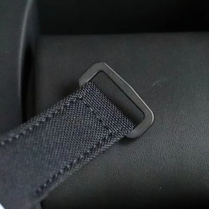 Montre mécanique squelette de luxe industrielle haut de gamme, boîtier en fibre de carbone blanc et noir, bracelet en nylon respirant, étanche - Product Image 5