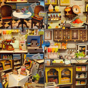 Y-TOP Collezione di Case in Miniatura in Legno Blues Flower Lane Teahouse |   Kit Puzzle 3D in Legno Fai-da-Te con LED, Decorazione per Libreria e Giocattolo Creativo - Product Image 3