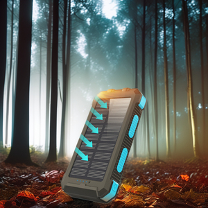 Sạc dự phòng năng lượng mặt trời Dual USB 20000mAh tích hợp màn hình LED, chống nước, sạc pin di động, sạc ngoài, OEM 300G - Product Image 5