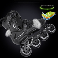 Patins à roulettes de slalom freestyle pour adultes avec roues de 80 mm, patins de grande taille en gros, chaussures de patins à roulettes de vitesse en ligne