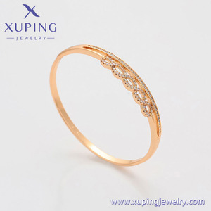 X000728006 Gioielli XUPING all'Ingrosso, Bracciale di Alta Qualità, Forma Rotonda 60mm, Placcato Oro 18K, Braccialetto alla Moda - Product Image 4