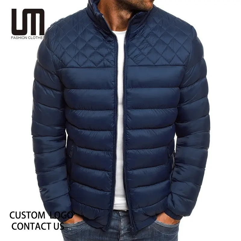 Liu Ming Wholesale New Winter Men Clothing Pattern Solid Color Jackets Plus Size 3XL Coats