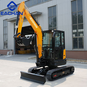 Mini Escavadora Diesel de <span class=keywords><strong>3</strong></span>,5 Toneladas EACHAN com Desconto, CE EPA Euro 5, Esteira de Borracha, Pequena Escavadora para Projetos Agrícolas e Pomares - Product Image 1