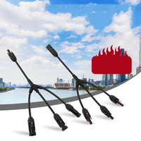 Connecteur de câble pour panneau solaire 30A 1000V, raccord en Y 2 vers 1, étanche IP67, en nylon, contact en cuivre PV-Y3 PV-Y2 pour adaptateur