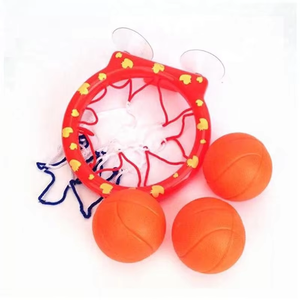 El más vendido, juguetes de baño para niños pequeños, divertido juego de bolas de aro de baloncesto, bonito diseño de ventosa, juego de agua de baño de goma personalizado para niños - Product Image 4