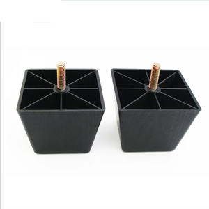 Pieds de meuble en plastique, pieds de canapé carrés, pieds de canapé noirs, pieds de meuble du milieu du siècle M8 pour canapé de table de <span class=keywords><strong>bureau</strong></span> - Product Image 4